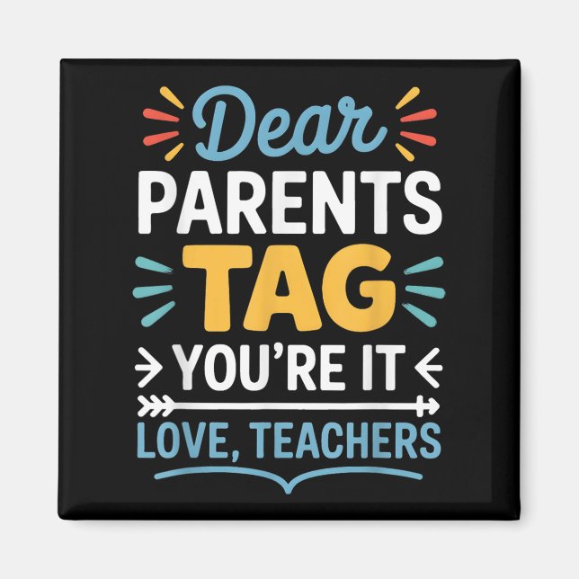 Aimant Chers parents Balise Vous êtes ça l’amour Enseigna (Devant)
