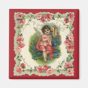 Aimant Cherub de la Saint Valentin au Victoria vintage su