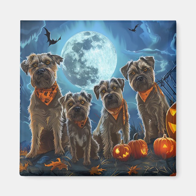 Aimant Chesapeake Bay Terrier Halloween Éffrayant (Devant)