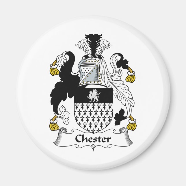 Aimant Chester Family Crest (Devant)