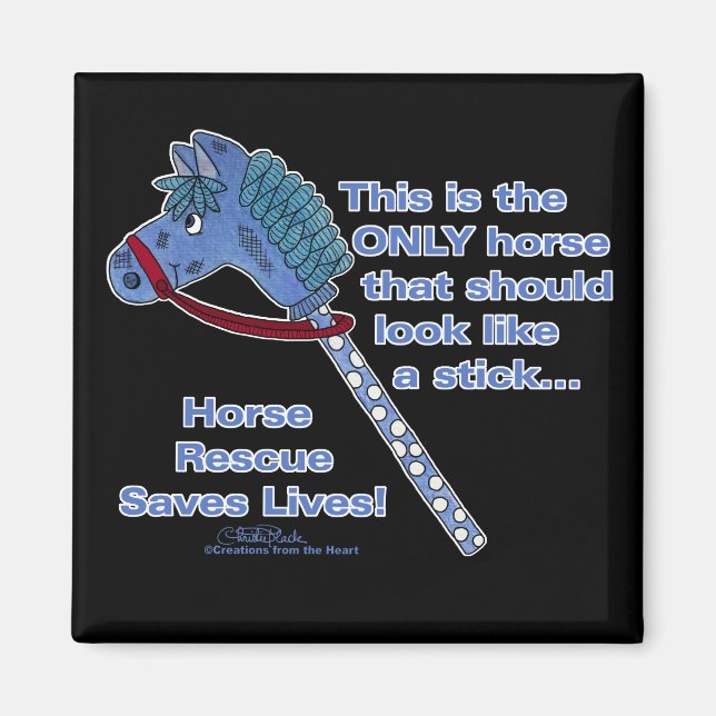 Aimant Cheval à bâche (Devant)