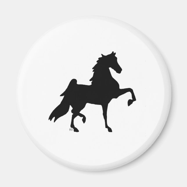 Aimant Cheval américain à selle (Devant)
