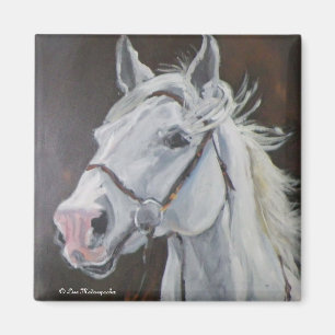 Aimant Cheval blanc