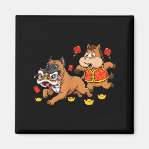 Aimant Cheval Chinois Cane Corso Enfants Hommes Femmes Jo