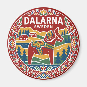 Aimant Cheval Dala suédois Suède