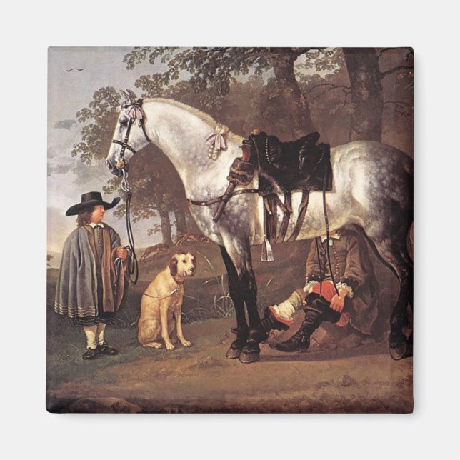 Aimant Cheval dans un paysage Aelbert Cuyp (Devant)