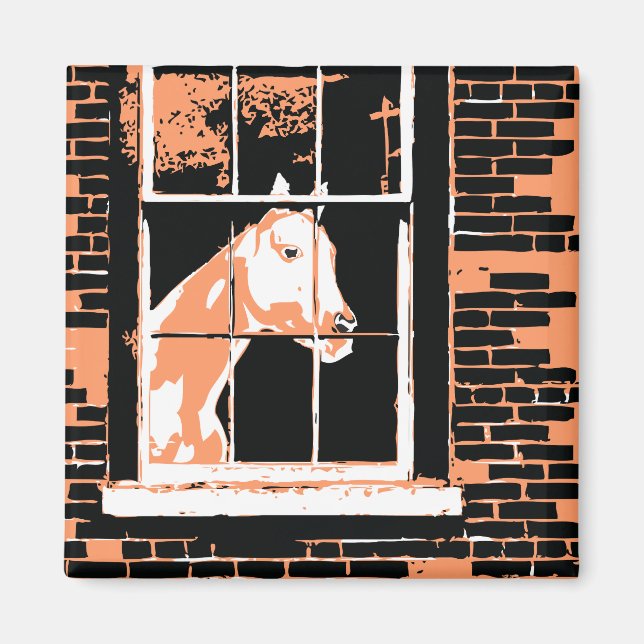 Aimant cheval de fenêtre (Devant)
