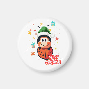 Aimant Cheval de Noël Ladybug