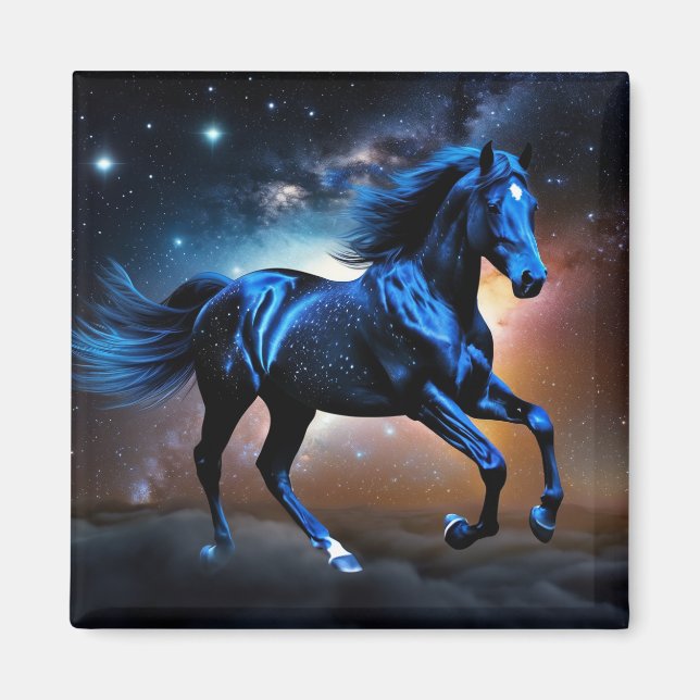 Aimant Cheval de Nuage Étoilé (Devant)