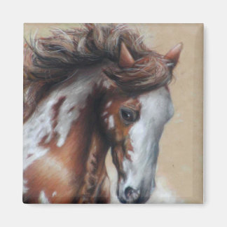 Aimant Cheval de peinture dans le désert