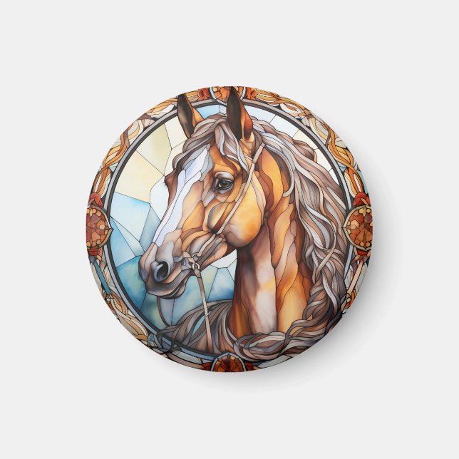 Aimant cheval de verre (Devant)
