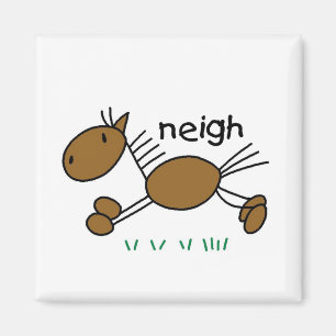 Aimant Cheval dit T-shirts et cadeaux