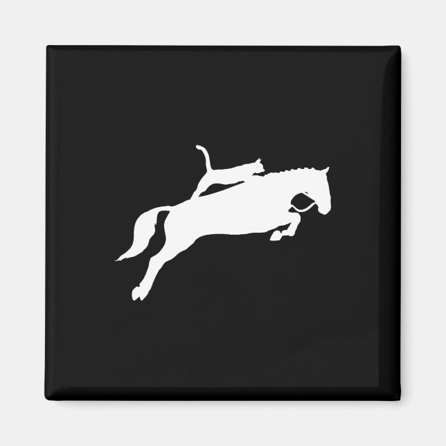 Aimant Cheval équitation Chat T Chemise Drôle Chat Cheval (Devant)