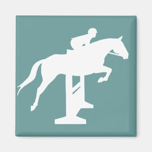 Aimant Cheval et cavalier de pullover de chasseur