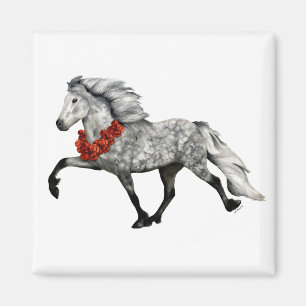 Aimant Cheval Islandais Noël