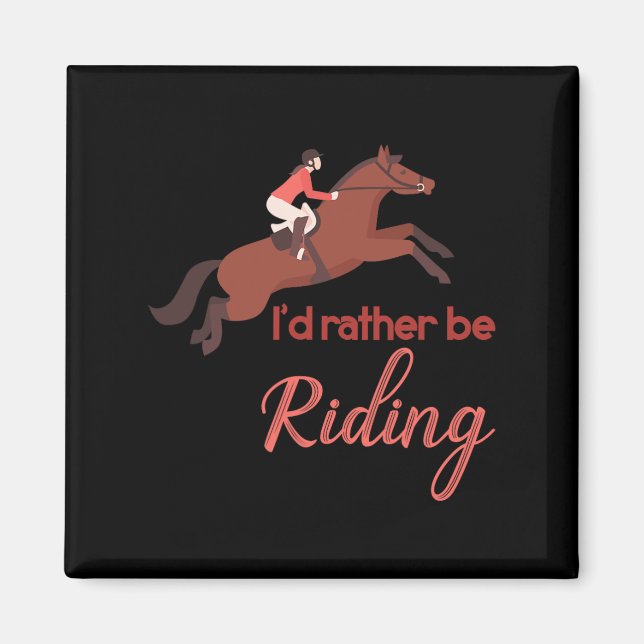 Aimant Cheval Lover Équitation équitation Rider Cadeau Ch (Devant)
