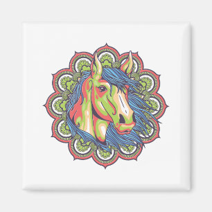Aimant Cheval Mandala