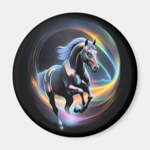 Aimant Cheval noir