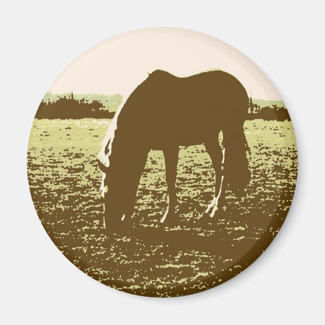 Aimant Cheval Pop Art (Devant)