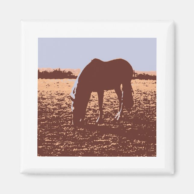Aimant Cheval Pop Art (Devant)
