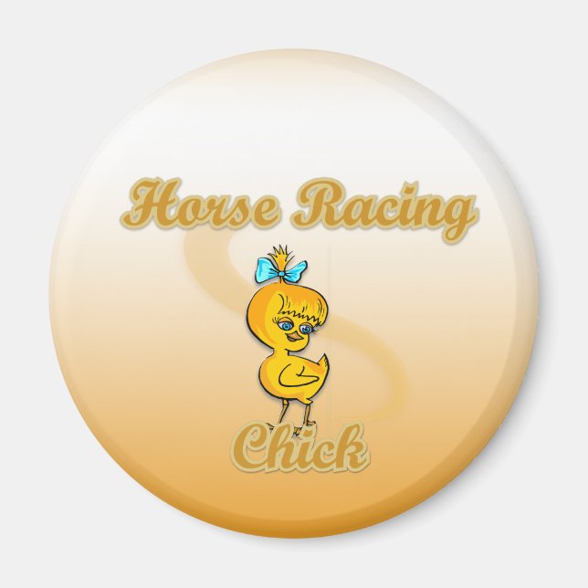 Aimant Cheval Racing Chick (Devant)