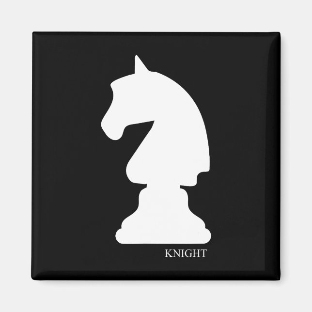 Aimant Chevalier Chess Piece Group Costume Chess Club éch (Devant)