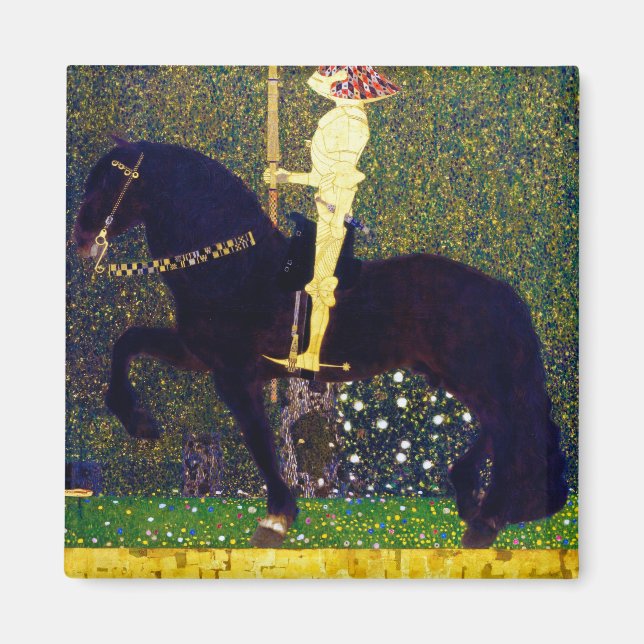 Aimant Chevalier d'or, Gustav Klimt (Devant)