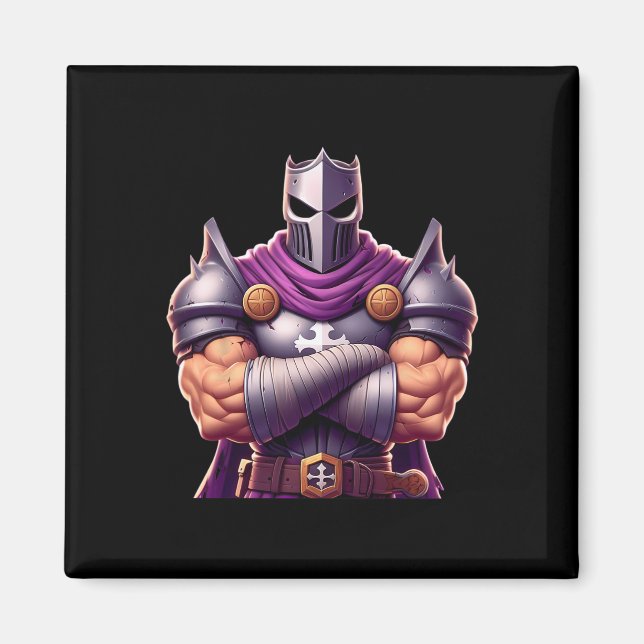 Aimant Chevalier Flexage Muscles Van Lover Bodybuilding G (Devant)