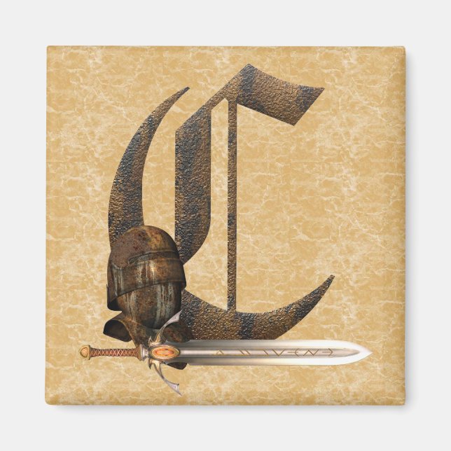 Aimant Chevalier rouillé C initial (Devant)