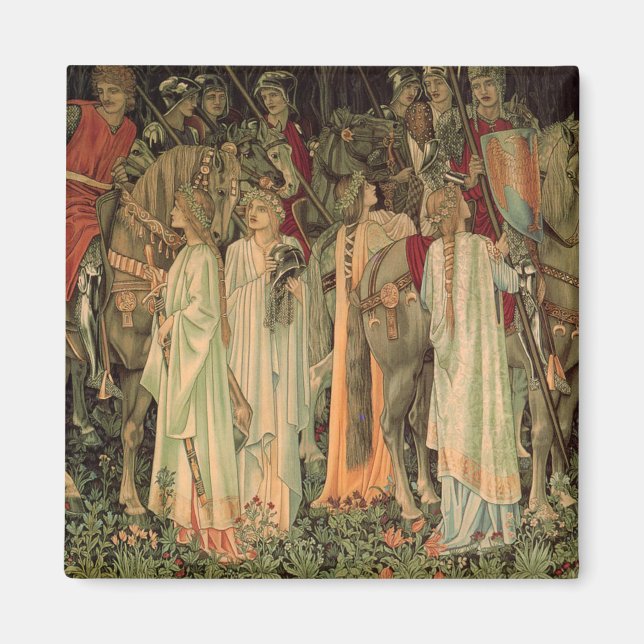 Aimant Chevaliers médiévaux de la Table Ronde (Devant)