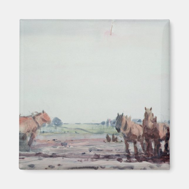 Aimant Chevaux à poils (Devant)