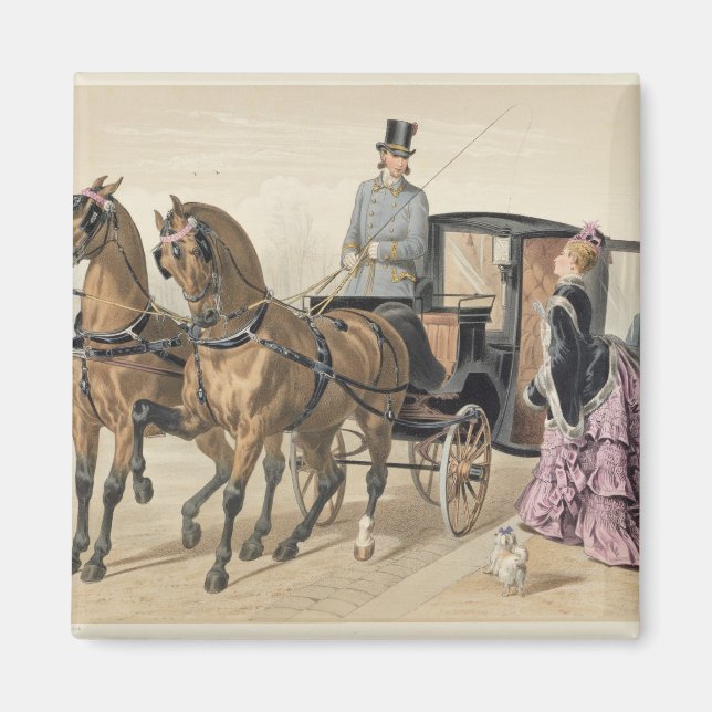 Aimant Chevaux anglais (Devant)