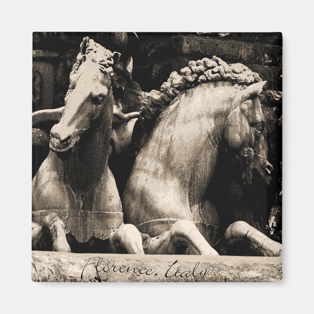 Aimant Chevaux de Florence, Italie (Devant)