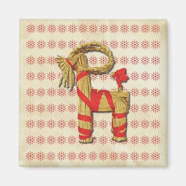 Aimant Chèvre de Yule scandinave (Devant)
