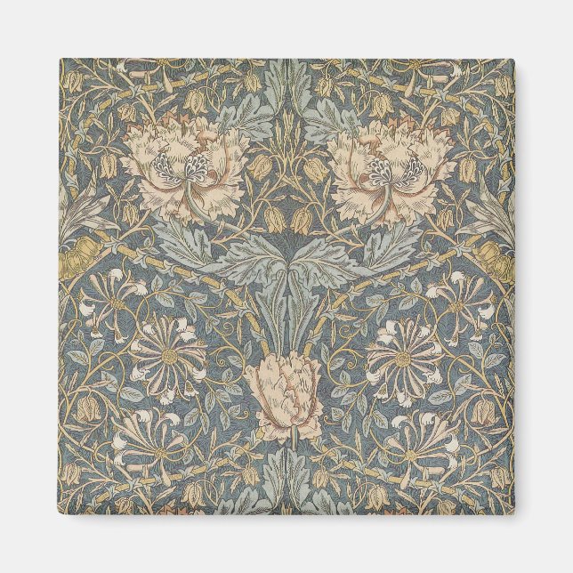 Aimant Chèvrefeuille par William Morris, Art floral vinta (Devant)