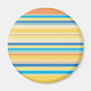 Aimant Chevron coloré Zigzag Stripe Décoratif