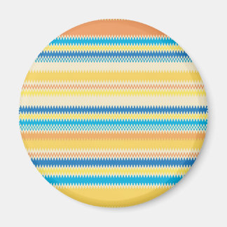 Aimant Chevron coloré Zigzag Stripe Décoratif