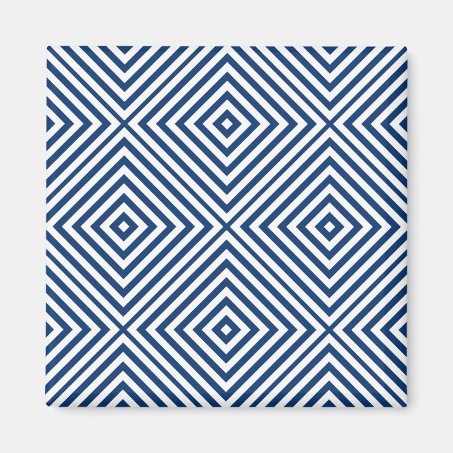 Aimant Chevron diamant de la marine (Devant)