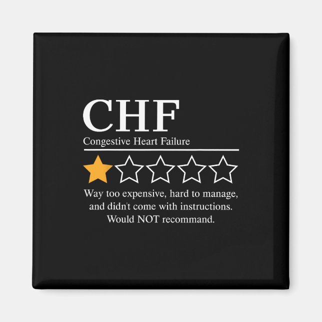 Aimant Chf Warrior Nftw Maladie d'insuffisance cardiaque  (Devant)