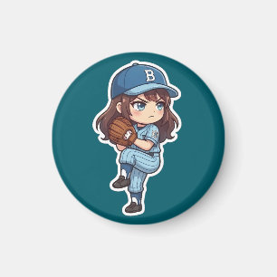 Aimant Chibi Baseball Édition 2026 - Ensemble de lanceurs