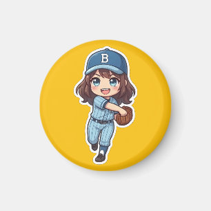 Aimant Chibi Baseball Édition 2026 - Fielder The Cannon