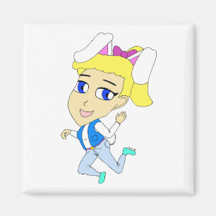 Aimant chibi bunnygirl