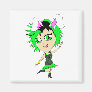 Aimant chibi bunnygirl