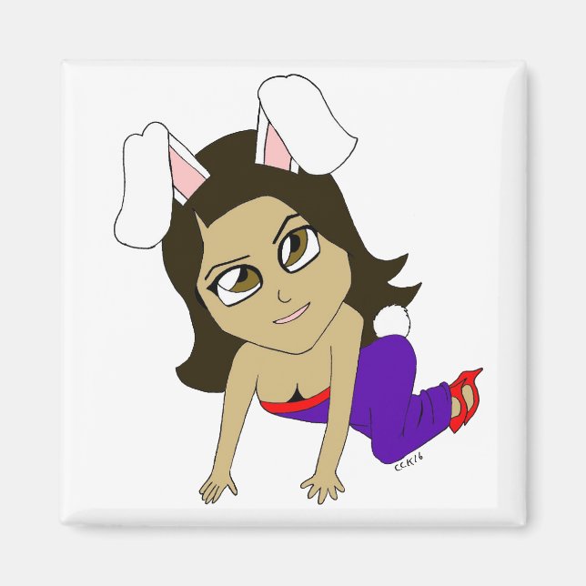 Aimant chibi bunnygirl (Devant)