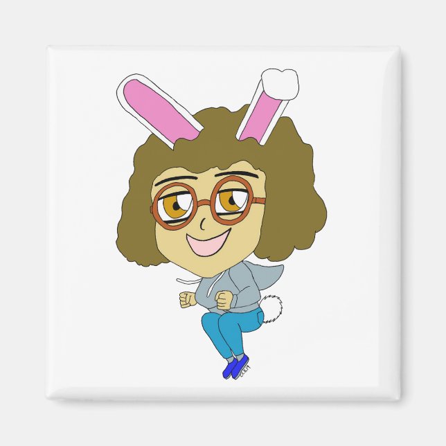 Aimant chibi bunnygirl (Devant)