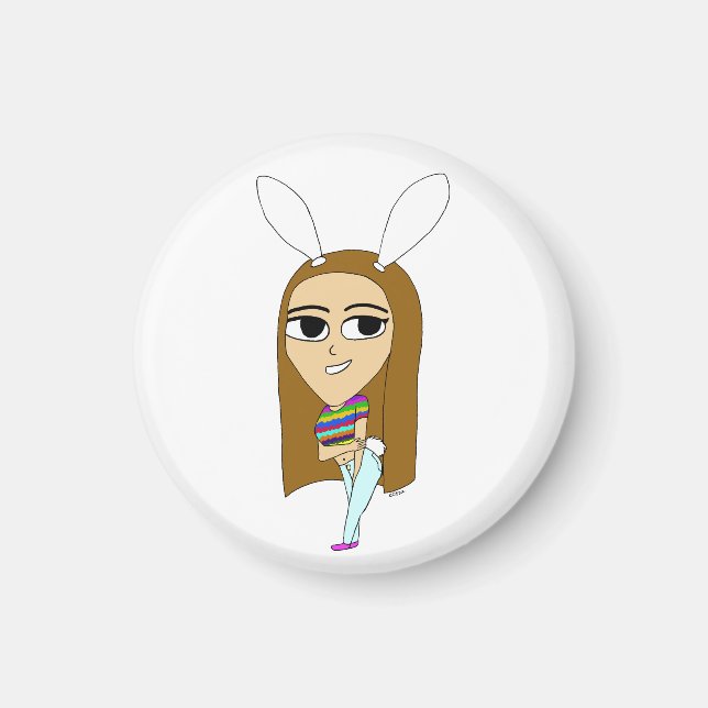 Aimant chibi bunnygirl    (Devant)