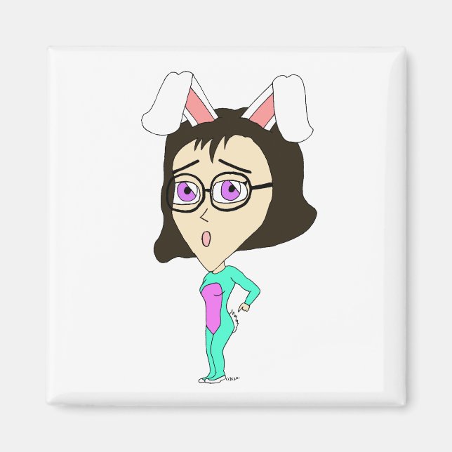 Aimant chibi bunnygirl (Devant)