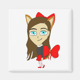 Aimant chibi catgirl