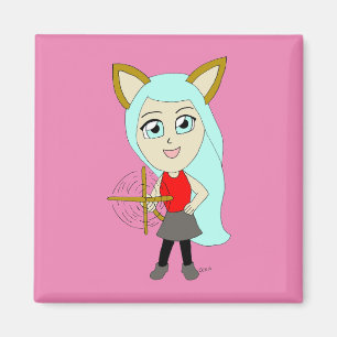 Aimant chibi catgirl