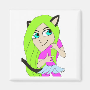 Aimant chibi catgirl